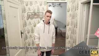 DEBT4k. Candy Kay hubby permits debt collector to taste her tight holes