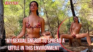 Ersties - Brunette Babe Enjoys Being Outdoors and Masturbating