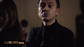 Claire Castel tries out the sex machine