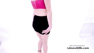 Slutty Blonde Model fucked in the ass at casting