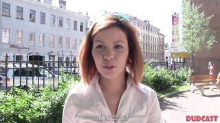 DudCast - Red-haired teen drilled at casting