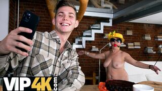SHAME4K. Cake is a birthday present for Scarlett but pussy-fuck is much sweeter