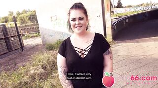 BIG ASS babe AnastasiaXXX gets DICKED DOWN next to the autobahn! (ENGLISH) Dates66.com (FULL SCENE)