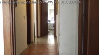 A Muslim cleaning maid is disturbed when she sees his big black cock