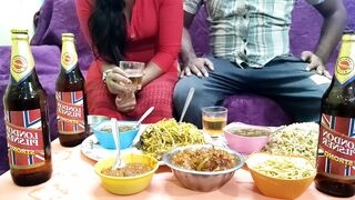 The mistress made special food for the sahib and while eating food she kissed the pussy - Hindi with sexy voice
