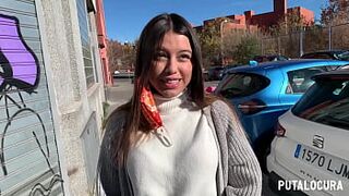 PutaLocura - The beautiful Colombian Camila Palmer is caught by Torbe and swallows all his cum.