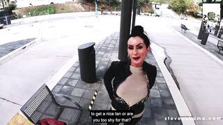 Gothic lady Sidney Dark is craving for some young guy's cock (FULL SCENE)! StevenShame.dating