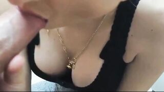 Hot Milf swallows her stepson's cum in the Kitchen