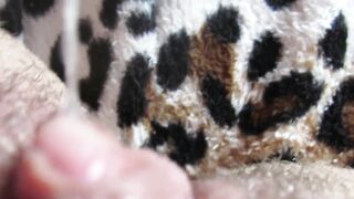 Extreme close up on my huge clit head pulsating