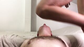 Facesitting orgasm - ( real amateur couple )
