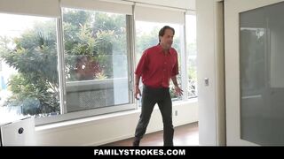 FamilyStrokes - Grounded Siblings hide & Fuck