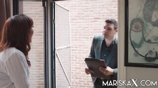 MARISKAX Angelique Luka pays her bills to the bailiff
