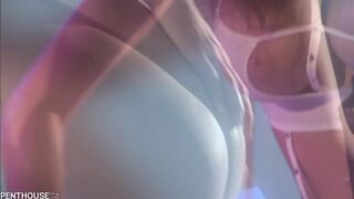 Big Breasted Blonde got Her Pussy Fingered in Hot 69 Lesbian Action