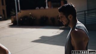 PURE TABOO Stepmom Sheena Ryder Surrenders To Stepson's DP Threesome Request