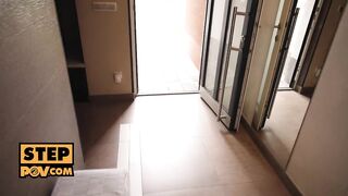POV - Filthy foursome with stepmom Shalina Devine GF Missy Luv and her BFF Nata Ocean
