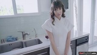 Stepmom enjoys sucking her stepsons cock