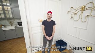 HUNT4K. Wrong Order, Right Pussy. Hot sex with Maya Sinn