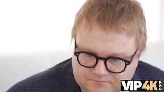 VIP4K. Spouse sits and watches modestly wife getting dick into pussy