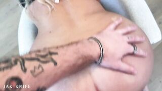 Office slut gets fucked after masturbating at work - River Lynn