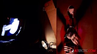 Tattooed slut Mallory Maneater takes on two dicks