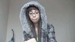 cute asian teen footjob