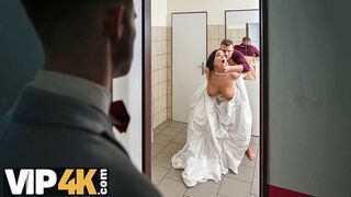 VIP4K. Groom opens the locked door and catches bride cheating on him