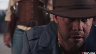 DIGITAL PLAYGROUND - Gold Diggers Teaser trailer, wild cowgirl threesome
