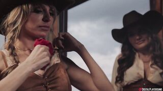 DIGITAL PLAYGROUND - Gold Diggers Teaser trailer, wild cowgirl threesome