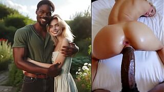 My beautiful BLONDE WIFE being completely broken into by NEGAO GIFTED - her new steady lover!