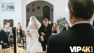 VIP4K. Bride will never forget wedding day after her porn video was turned on