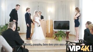 VIP4K. Bride will never forget wedding day after her porn video was turned on