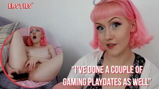 Ersties - Pink Hair Beauty Plays With Herself While Watching