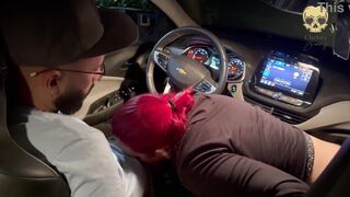 My friend and I played with my boss's cock in his car