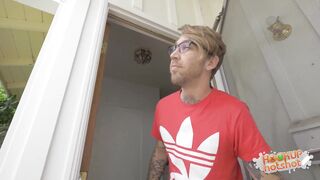 Deep Throating Dark Date Sarah Banks Smokes Bryans White Cock!