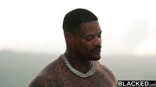 BLACKED Naughty Blonde fucks black cock