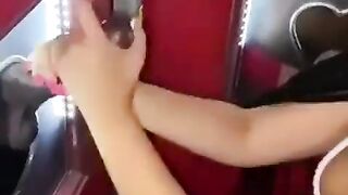 Hottie getting fucked up on the 's dick at the glory hole.