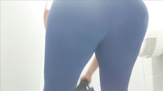 Bath camera in the gym beautiful girls