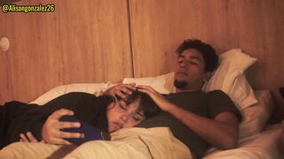 Watching a movie with my stepbrother and I accidentally swallowed his penis (they almost discovered us) ALISONGONZALEZ26