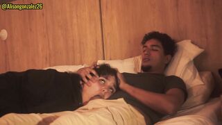 Watching a movie with my stepbrother and I accidentally swallowed his penis (they almost discovered us) ALISONGONZALEZ26