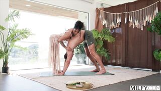 MILFY Fit Yoga MILF Medusa Rides Young Stud's Cock All Day