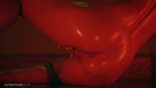 ULTRAFILMS Beautiful Ukrainian model Sybil playing with her pussy in this hot solo video