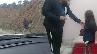 Old Man Finds Morrita a slut from a marginal neighborhood and offers her money to use her as a semen bag, real young girl, not fake 18 yo - SUBTITLES in English