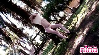 Lesbian Nina nude in Tree