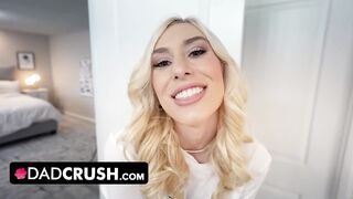 Dad Crush - Horny Step Dad Can't Resists His Busty Blonde Step Daughter's Big Ass And Bangs Her Hard