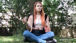 Ersties - Canadian Babe Masturbates With Latex On