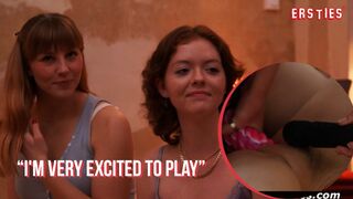 Ersties - 3 Girls Pamper Hot Blonde With a Strapon