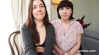 Lea Fucks Kriss with a Glass Dildo