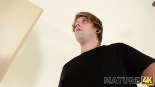 MATURE4K. Charmer rides stepsons dick and gets banged In other poses