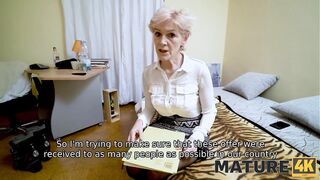 MATURE4K. Unsurpassed mature porn actress has pussy scored by the boy