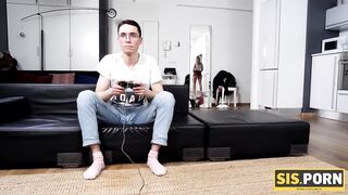 SISPORN. Boy didn't know stepsister had some kinky plans for his cock